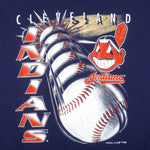 MLB - Cleveland Indians Big Logo T-Shirt 1996 X-Large Vintage Retro Baseball