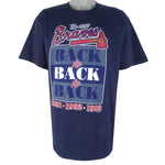 MLB (Salem) - Atlanta Braves Back To Back Champions T-Shirt 1993 Large
