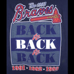 MLB (Salem) - Atlanta Braves Back To Back Champions T-Shirt 1993 Large