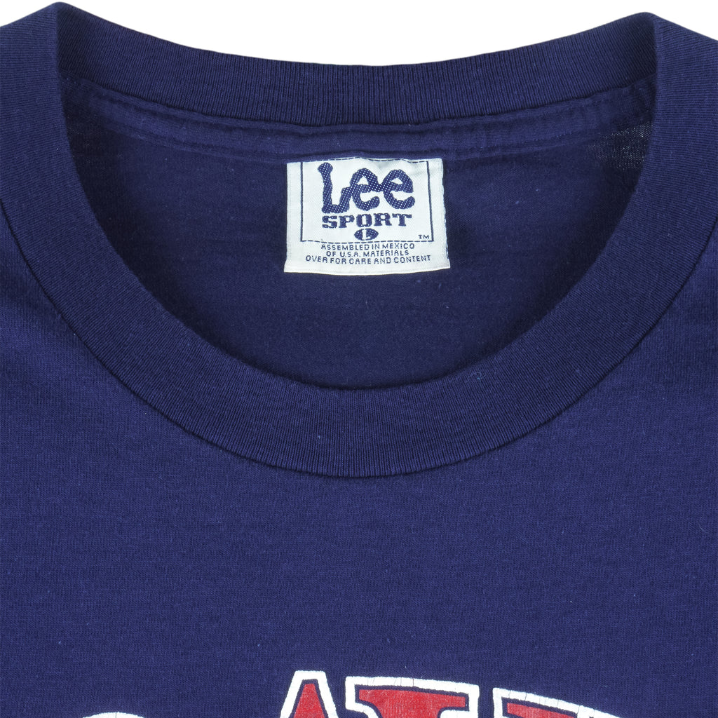 MLB (Lee) - Atlanta Braves Big Logo T-Shirt 1996 Large Vintage Retro Baseball