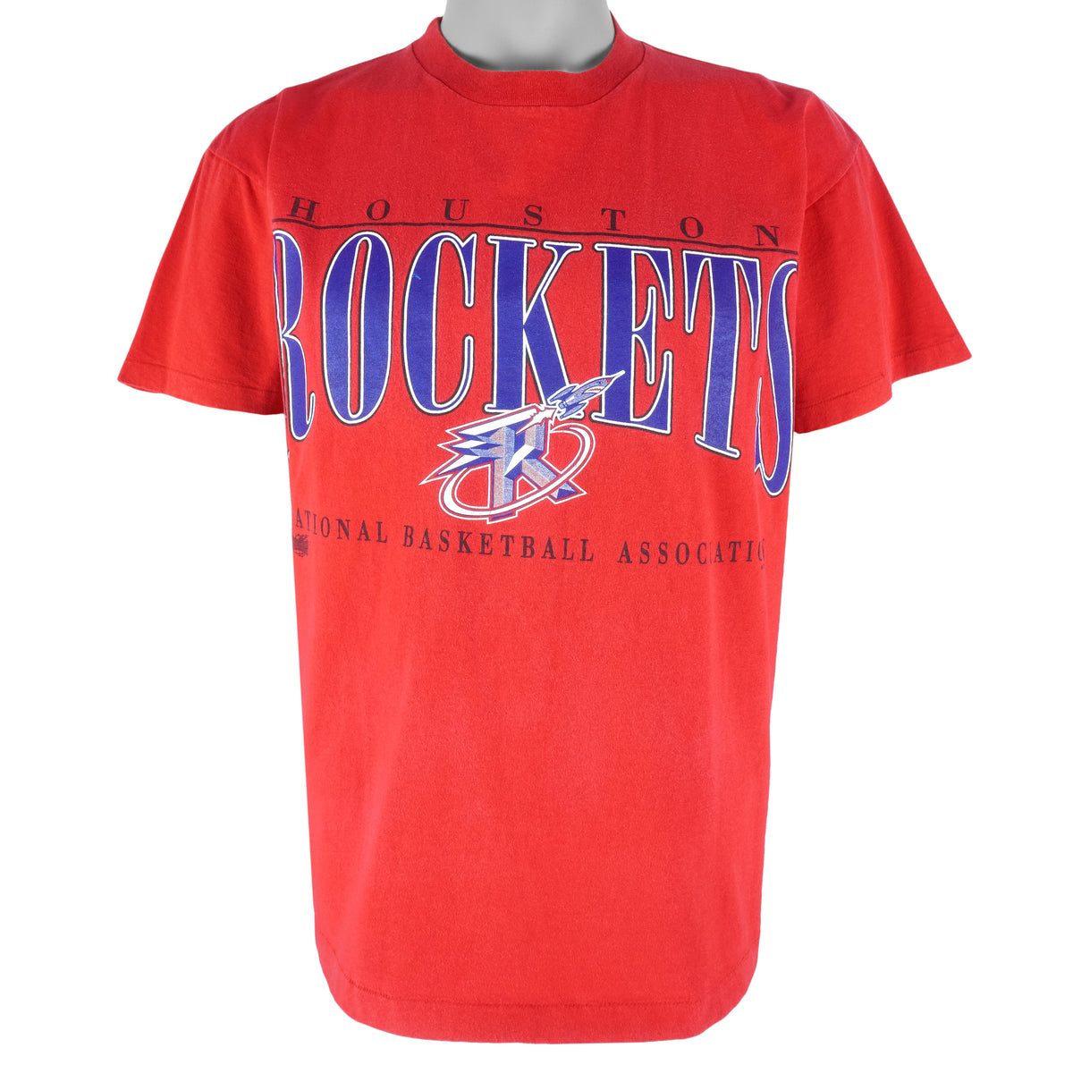 NBA (Pure Magic) - Houston Rockets Single Stitch T-Shirt 1990s Large Vintage Retro Basketball