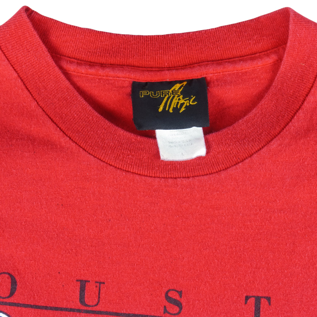 NBA (Pure Magic) - Houston Rockets Single Stitch T-Shirt 1990s Large Vintage Retro Basketball