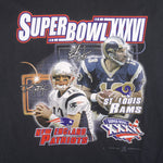 NFL (Gildan) - Patriots VS Rams Super Bowl 29th T-Shirt 2002 X-Large Vintage Retro Football