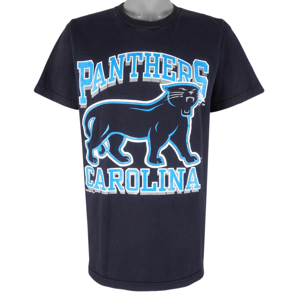 NFL (Competitor) - Carolina Panthers Big Logo T-Shirt 1993 Large Vintage Retro Football