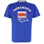 NBA (Sportswear) - Sacramento Kings Single Stitch T-Shirt 1990s Large Vintage Retro