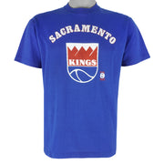 NBA (Sportswear) - Sacramento Kings Single Stitch T-Shirt 1990s Large Vintage Retro