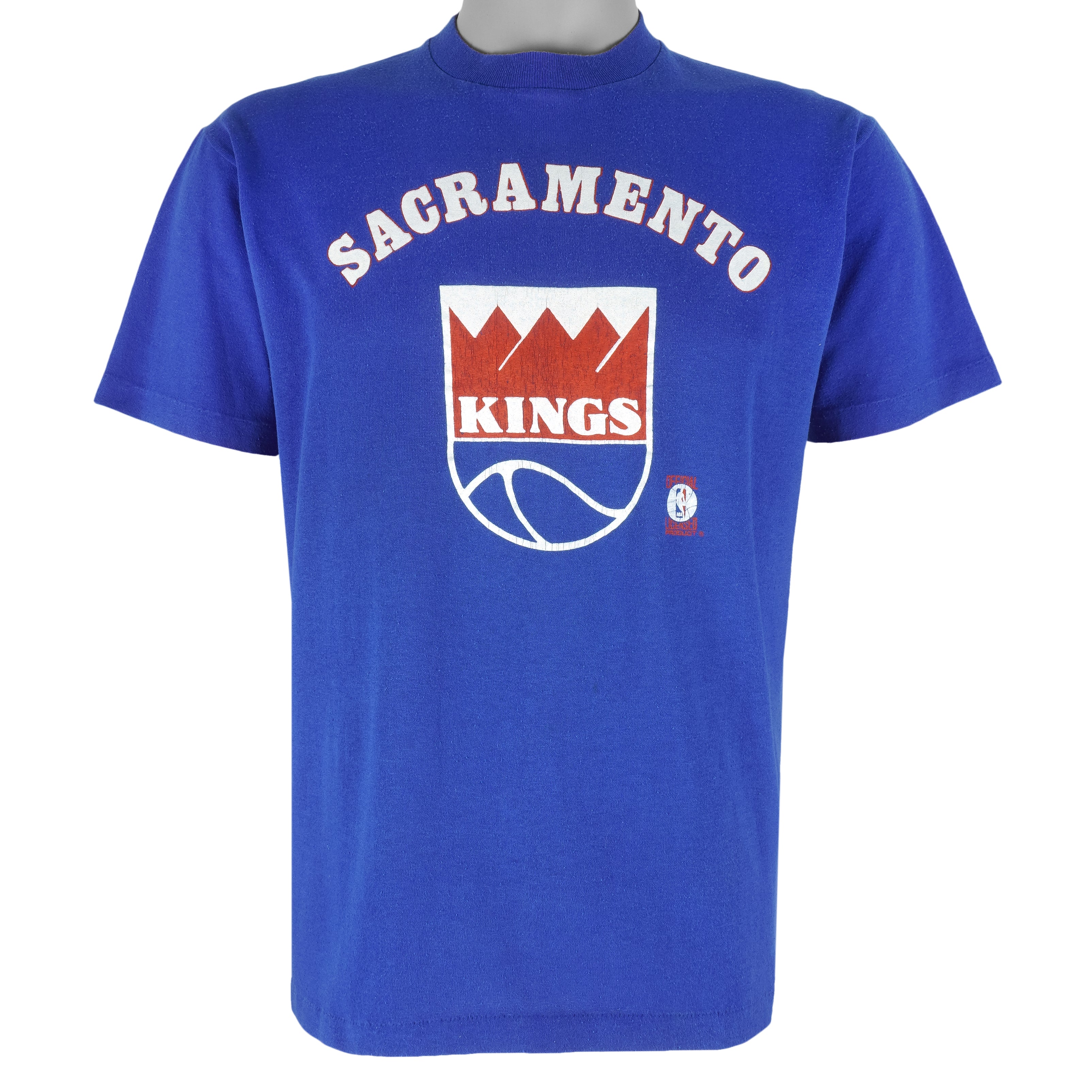 NBA (Sportswear) - Sacramento Kings Single Stitch T-Shirt 1990s Large Vintage Retro