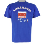 NBA (Sportswear) - Sacramento Kings Single Stitch T-Shirt 1980s Medium