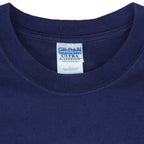 NFL (Gildan) - New England Patriots Tom Brady Super Bowl 26th T-Shirt 2002 Large Vintage Retro Football