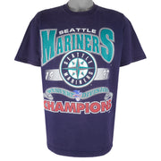 MLB (Lee) - Seattle The Mariners Division Champions T-Shirt 1997 X-Large Vintage Retro Baseball