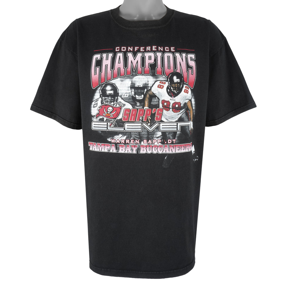 NFL - Tampa Bay Buccaneers Players Champs T-Shirt 1990s X-Large Vintage Retro Football