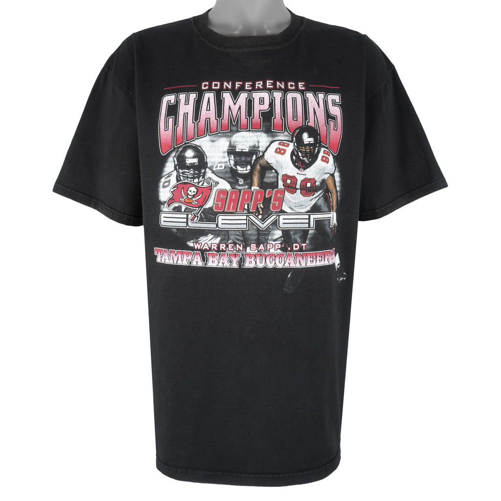 NFL - Tampa Bay Buccaneers Players Champs T-Shirt 1990s X-Large Vintage Retro Football