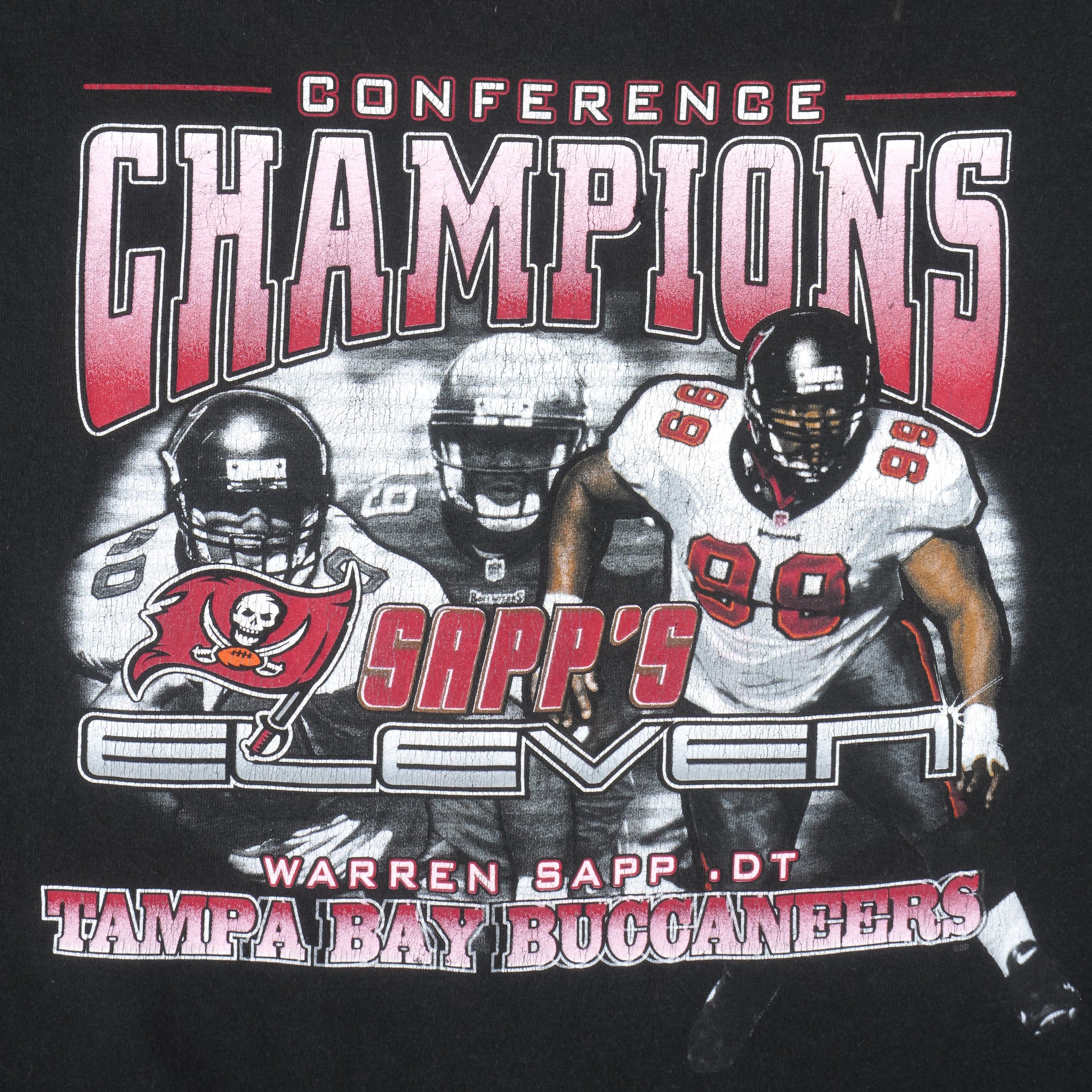 NFL - Tampa Bay Buccaneers Players Champs T-Shirt 1990s X-Large Vintage Retro Football