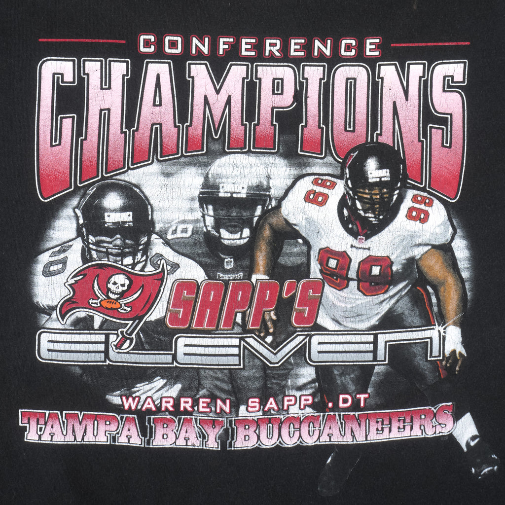 NFL - Tampa Bay Buccaneers Players Champs T-Shirt 1990s X-Large Vintage Retro Football