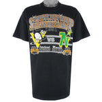 NHL (Logo 7) - Stanley Cup Champions Penguins VS North Stars T-Shirt 1991 X-Large
