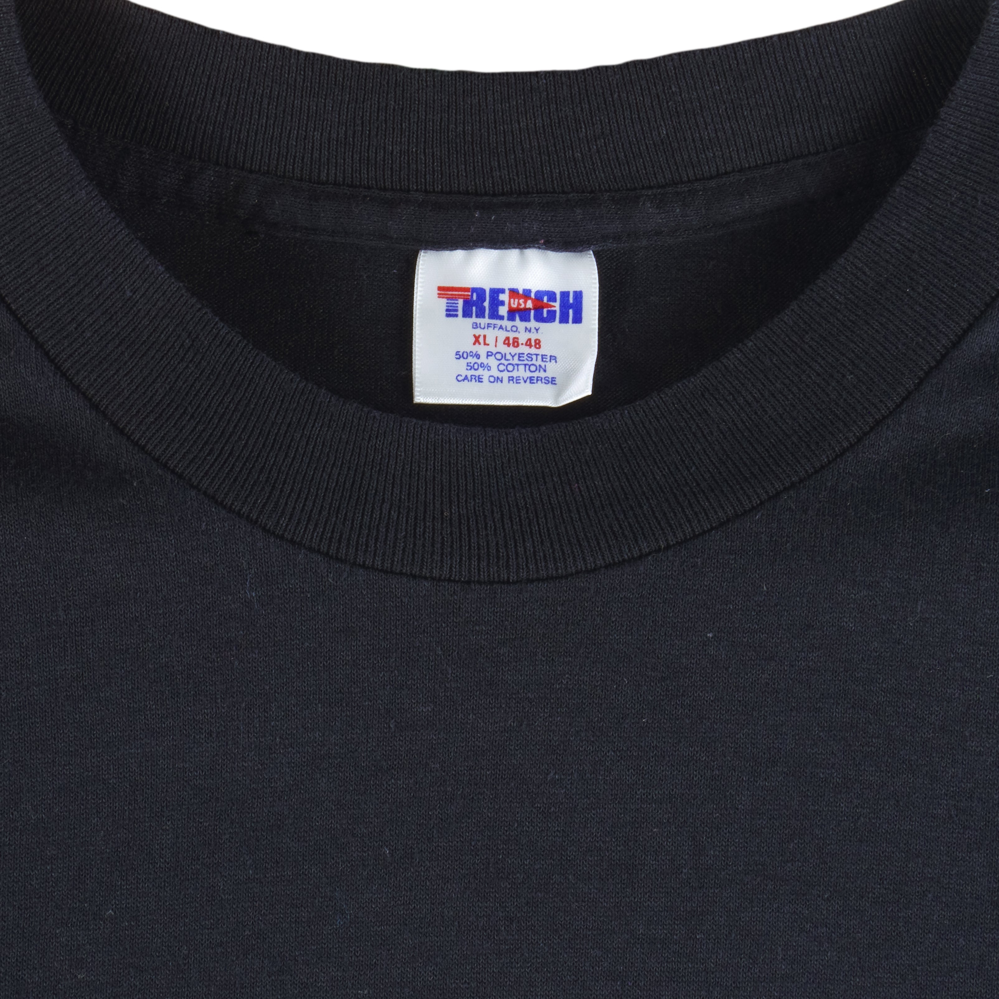 NFL (Trench) - New Orleans Saints Single Stitch T-Shirt 1990s X-Large Vintage Retro Football