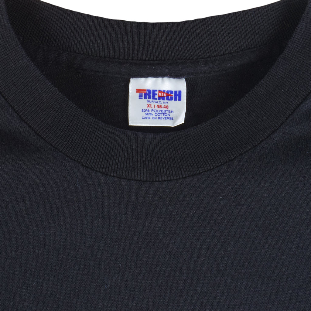 NFL (Trench) - New Orleans Saints Single Stitch T-Shirt 1990s X-Large Vintage Retro Football