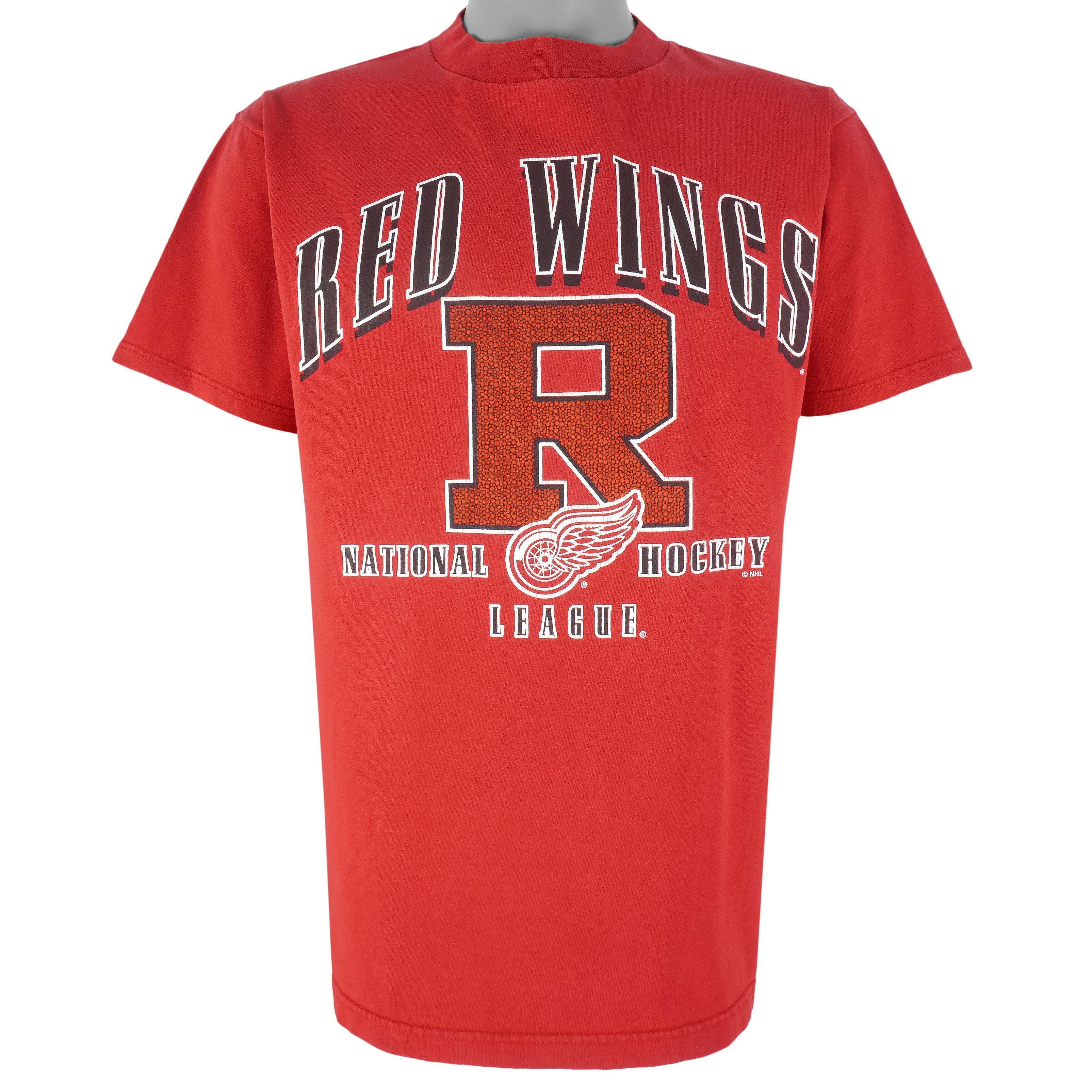 NHL (Logo 7) - Detroit Red Wings T-Shirt 1990s Large Vintage Retro Hockey