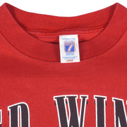 NHL (Logo 7) - Detroit Red Wings T-Shirt 1990s Large Vintage Retro Hockey