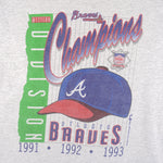 MLB (Belton) - Atlanta Braves Champions T-Shirt 1993 Large Vintage Retro Baseball
