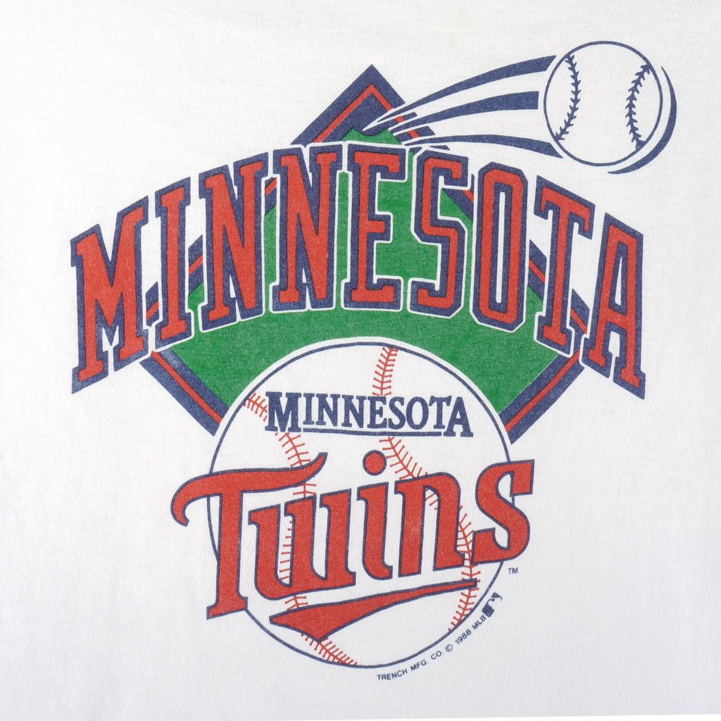 MLB - Minnesota Twins T-Shirt 1988 Large Vintage Retro Baseball