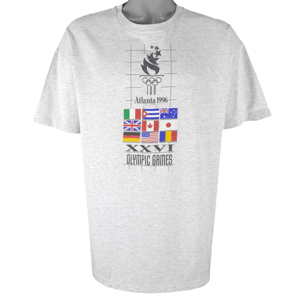 Vintage (Hanes) - Atlanta Olympic 26th Flags Single Stitch T-Shirt 1992 X-Large Vintage Retro