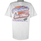 NHL (Logo 7) - Detroit Red Wings Stanley Cup Champions T-Shirt 1998 X-Large Vintage Retro Hockey