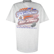 NHL (Logo 7) - Detroit Red Wings Stanley Cup Champions T-Shirt 1998 X-Large Vintage Retro Hockey