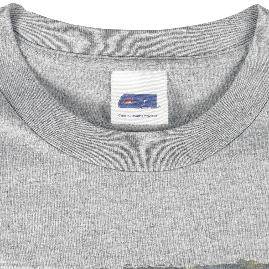 MLB (CSA) - New York Yankees Derek Jeter Single Stitch T-Shirt 2004 X-Large Vintage Retro Baseball
