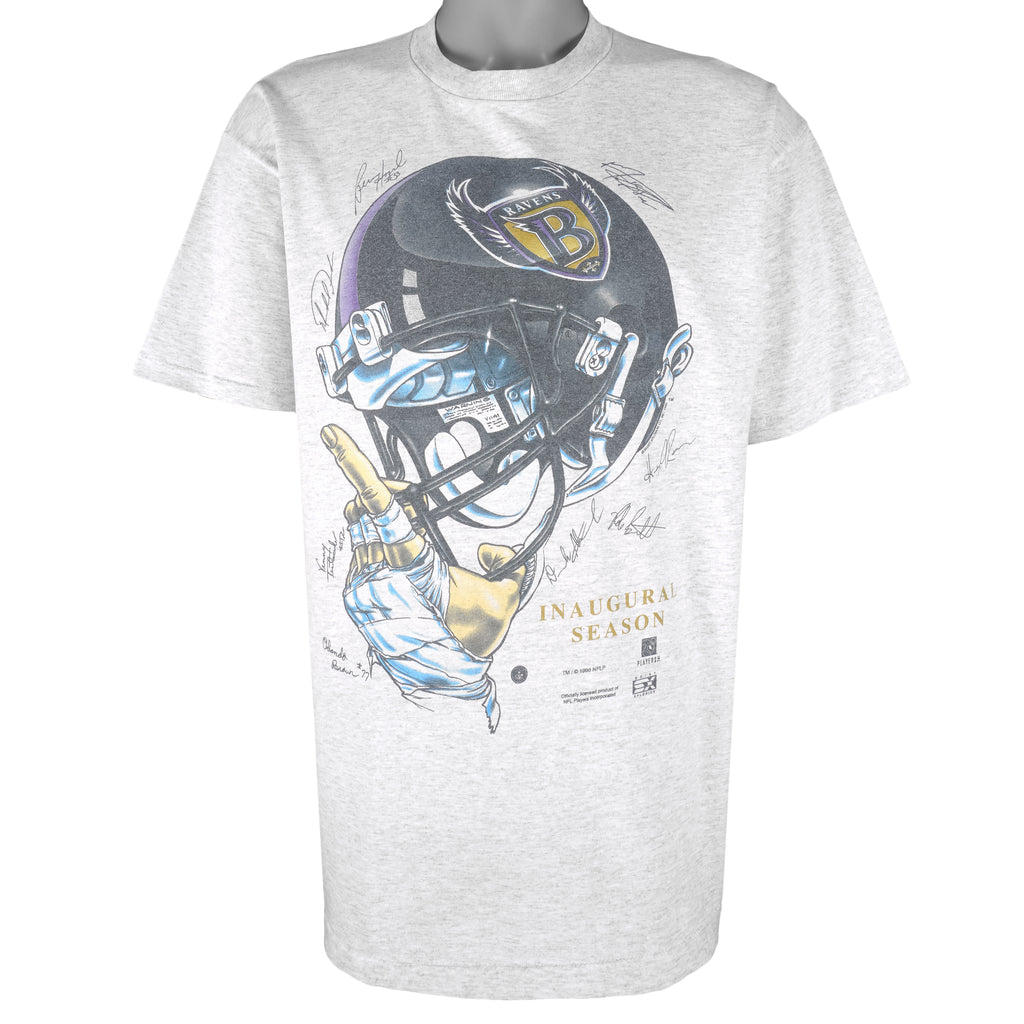 NFL (All  American Wear) - Baltimore Ravens Single Stitch T-Shirt 1996 X-Large Vintage Retro Football