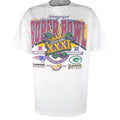 NFL (Oneita) - Packers VS Patriots Super Bowl 31st T-Shirt 1997 X-Large Vintage Retro Football
