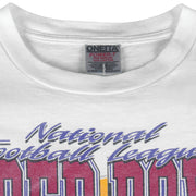 NFL (Oneita) - Packers VS Patriots Super Bowl 31th T-Shirt 1997 X-Large Vintage Retro Football