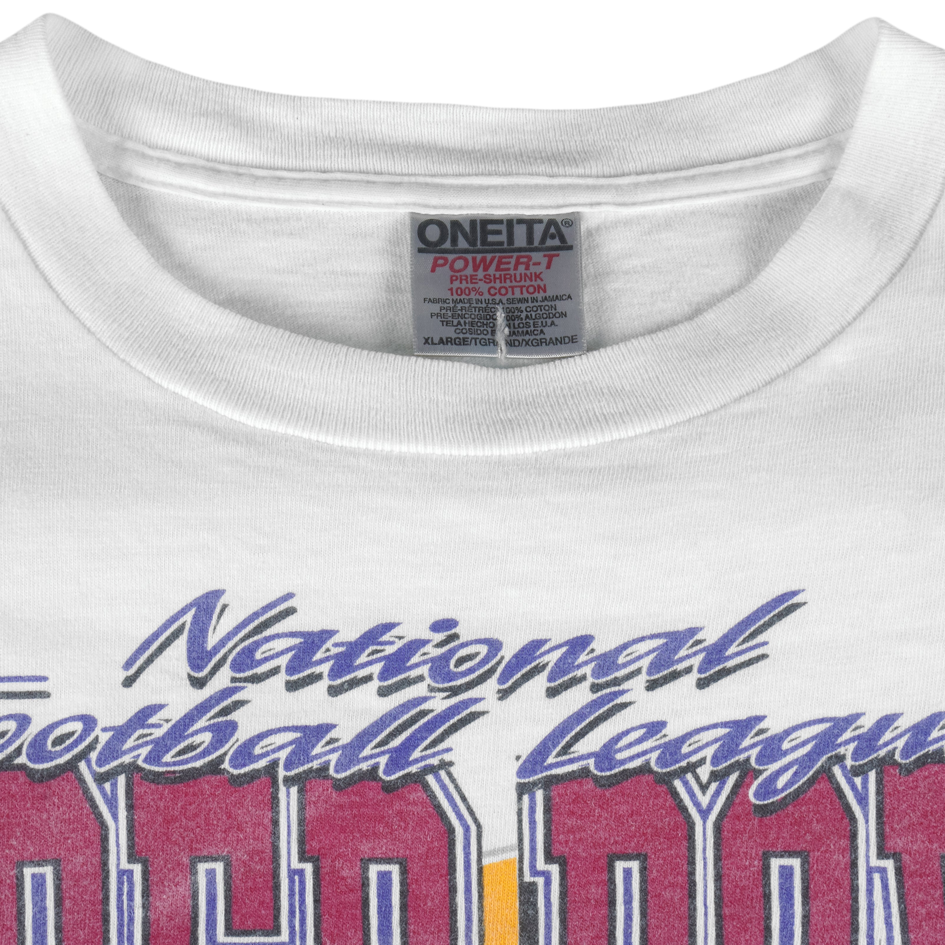 NFL (Oneita) - Packers VS Patriots Super Bowl 31th T-Shirt 1997 X-Large Vintage Retro Football