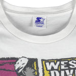Starter - Texas Rangers West Champions Single Stitch T-Shirt 1996 Large Vintage Retro Baseball
