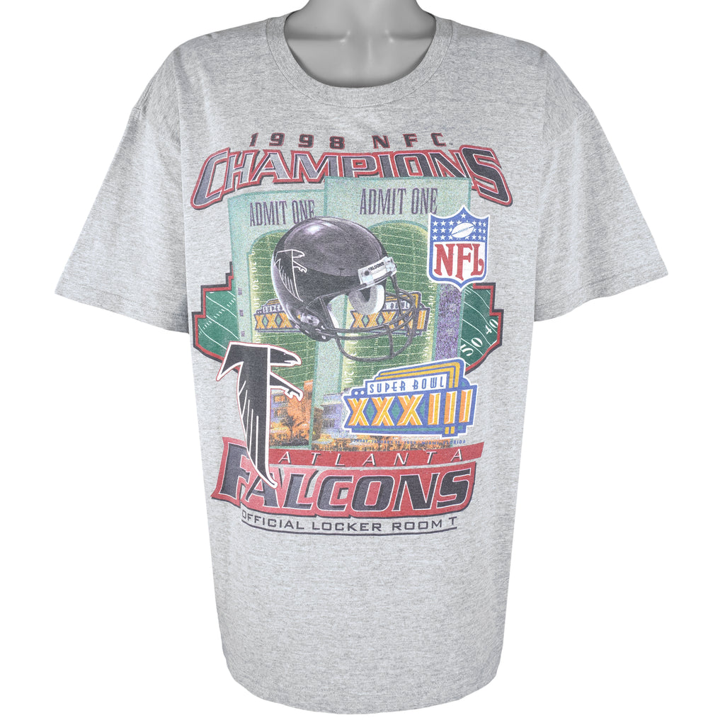 Starter - Atlanta Falcons Super Bowl 33th Champs T-Shirt 1998 X-Large Vintage Retro Football