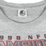 Starter - Atlanta Falcons Super Bowl 33th Champs T-Shirt 1998 X-Large Vintage Retro Football