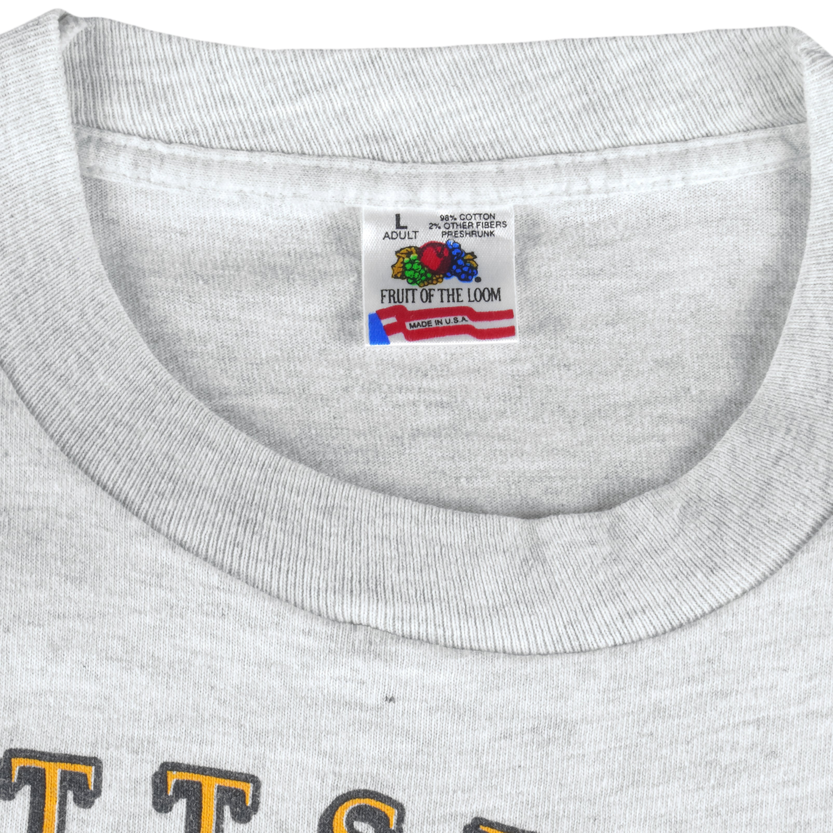 MLB - Pittsburgh Pirates Champions Single Stitch T-Shirt 1992 Large Vintage Retro Baseball