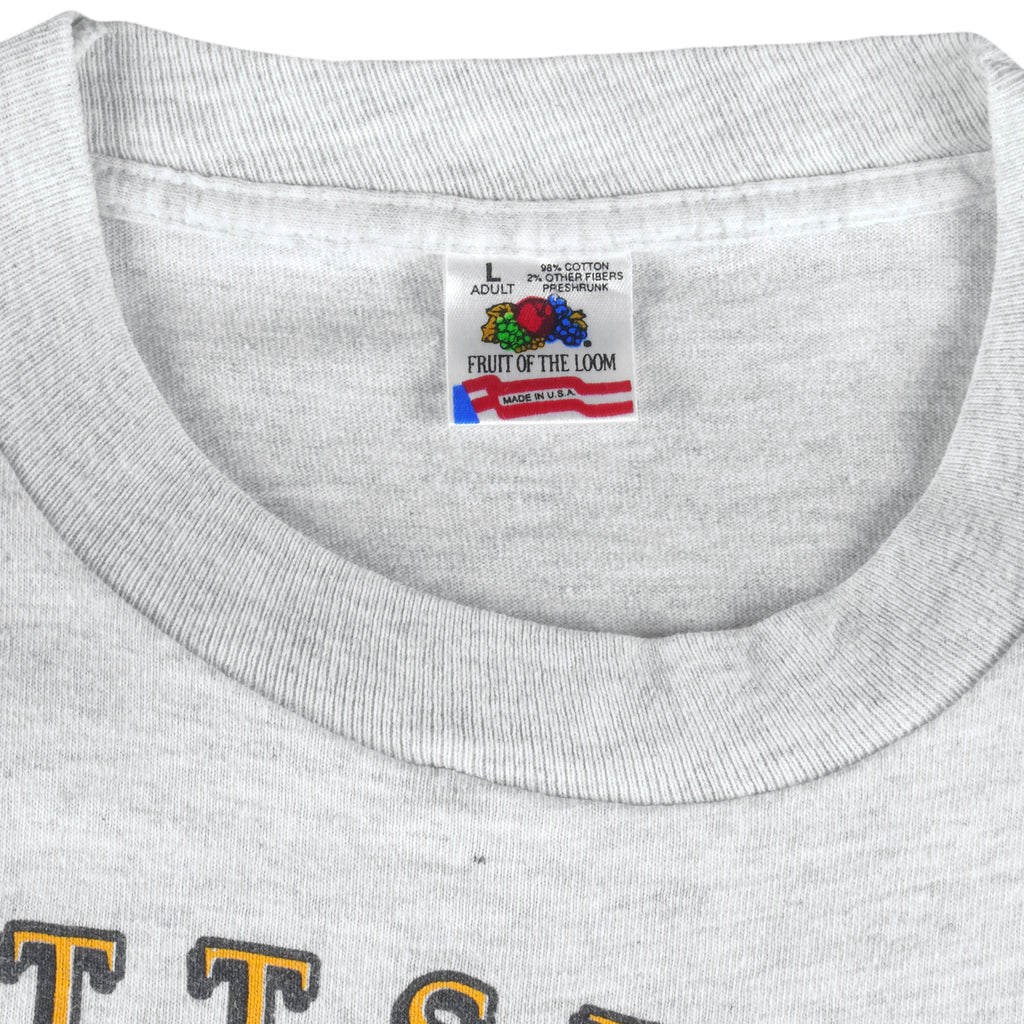 MLB - Pittsburgh Pirates Champions Single Stitch T-Shirt 1992 Large Vintage Retro Baseball