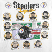 NFL (Stedman) - Pittsburgh Steelers Players Single Stitch T-Shirt 1990s Large Vintage Retro Football