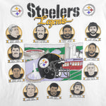 NFL (Stedman) - Pittsburgh Steelers Players Single Stitch T-Shirt 1990s Large Vintage Retro Football