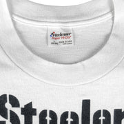 NFL (Stedman) - Pittsburgh Steelers Players Single Stitch T-Shirt 1990s Large Vintage Retro Football