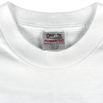 NBA (Oneita) - Detroit Pistons Bad Boys Champs T-Shirt 1990s Large Vintage Retro Basketball