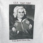 Vintage - Johann Sebastian Bach Single Stitch T-Shirt 1991 Large Vintage Retro
