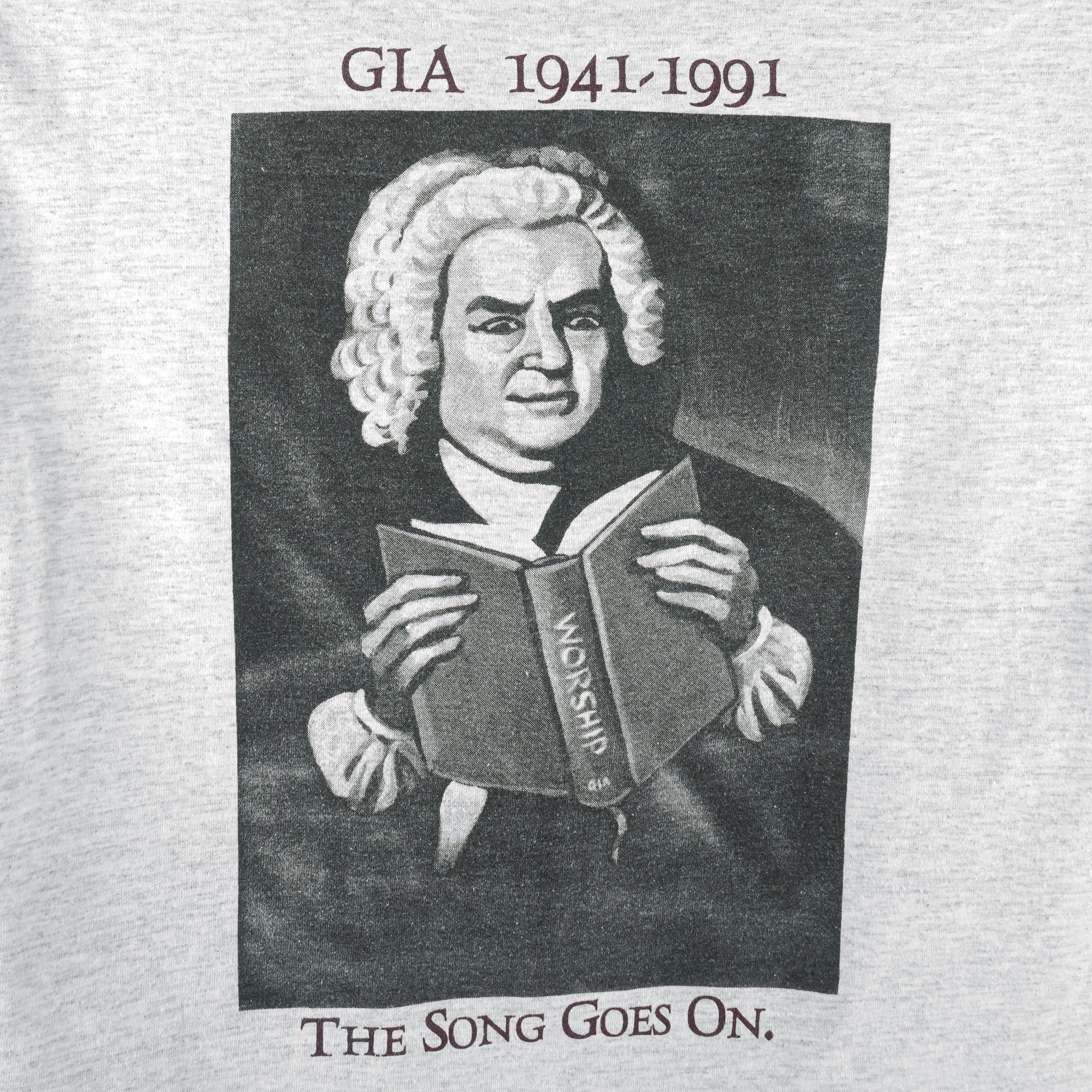 Vintage - Johann Sebastian Bach Single Stitch T-Shirt 1991 Large Vintage Retro