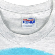 Vintage (Hanes) - Grey F/A18 Super Hornet T-Shirt 1990s Large Vintage Retro