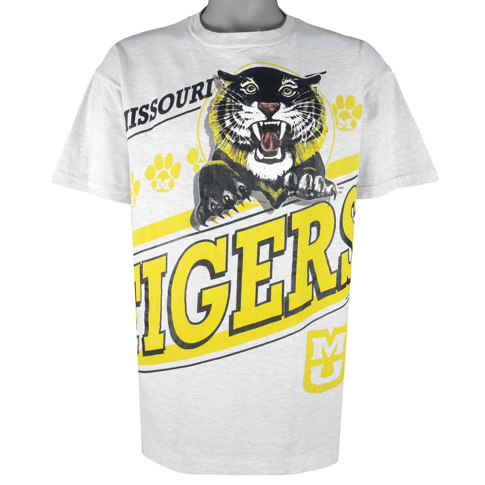NCAA (Caribbean Dream) - Missouri Tigers Big Logo T-Shirt 1980 X-Large Vintage Retro College