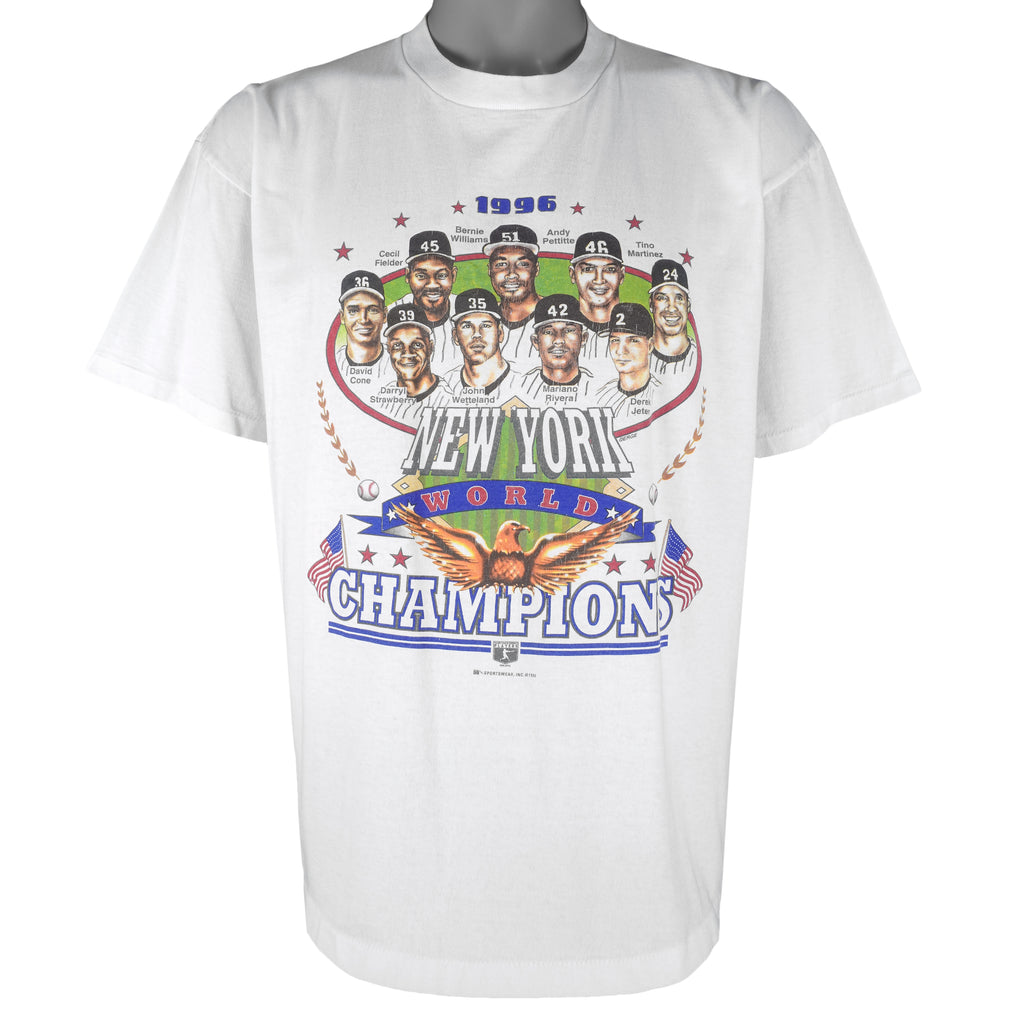 MLB (Ameri) - New York Yankees Champs T-Shirt 1996 X-Large Vintage Retro Baseball