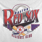 MLB (League Leader) - Boston Red Sox Big Logo T-Shirt 1995 Large Vintage Retro Baseball