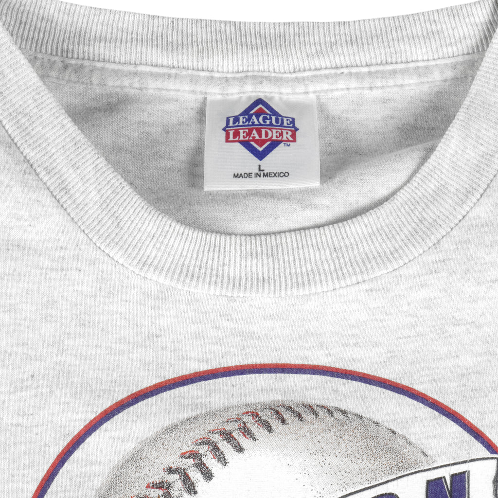 MLB (League Leader) - Boston Red Sox Big Logo T-Shirt 1995 Large Vintage Retro Baseball