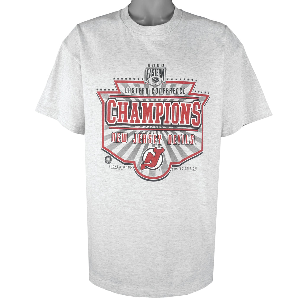 NHL (Lee) - New Jersey Devils Champions T-Shirt 2000 X-Large Vintage Retro Hockey